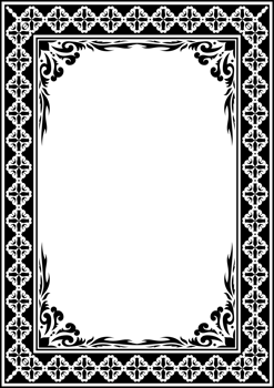 Luxury Ornamental Frame with Floral and Filigree. png