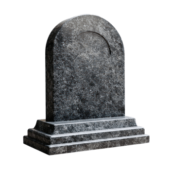 Modern Blank Gravestone isolate on transparent background png