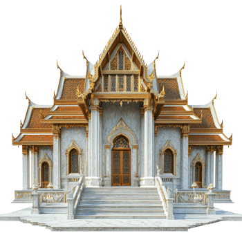 A Temple isolate on transparent background png