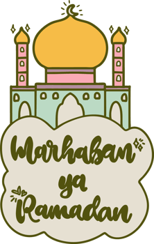 Welcoming Ramadan - Marhaban Ya Ramadan Mosque Illustration png