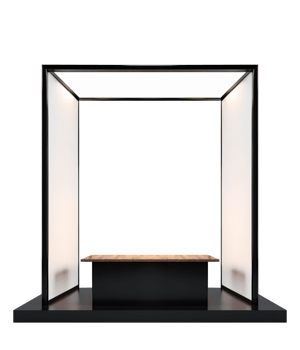 Event Booth Mockup Design Background for PRoduct Stand Exhibition png