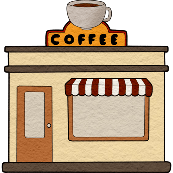 illustration of a coffee shop png