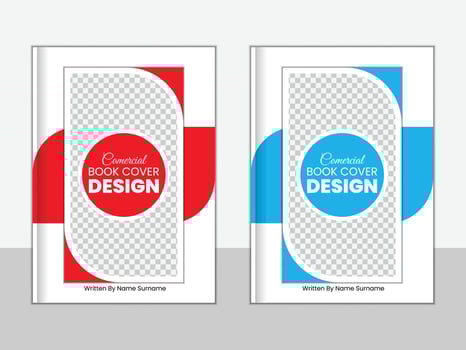 Creative modern corporate book cover or annual report design vector