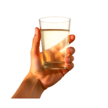 Hand and Glass of Water for Refreshment png