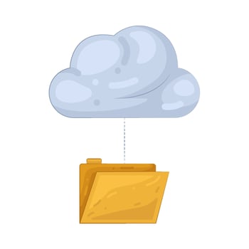 cloud storage illustration vector