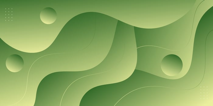 Abstract colored green background with liquid wave pattern. Trendy background concept. Eps10 vector