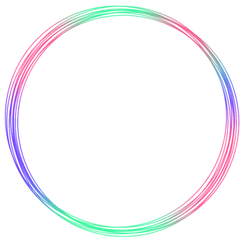 A colorful circle frame png
