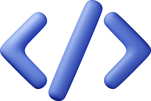 3d Blue Code Icon png