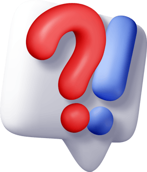 3d question and exclamation marks in speech bubble png