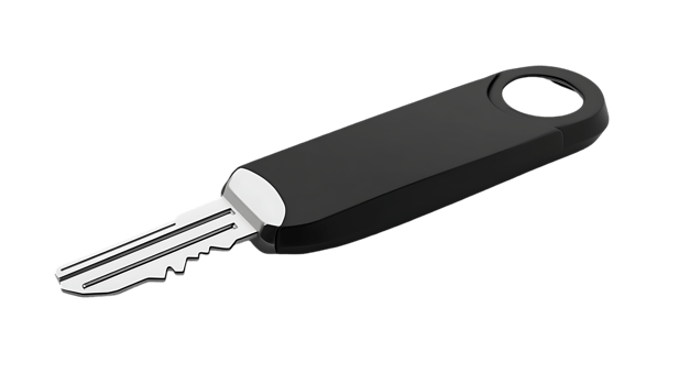 Black key with ring png
