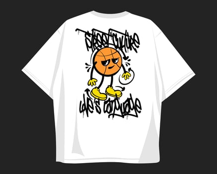 Street culture, Graffiti urban t shirt design for print vector