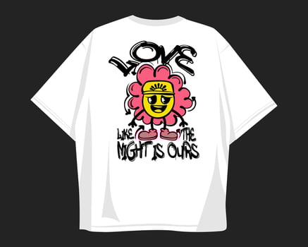 Love like the night, Graffiti urban t shirt design for print vector