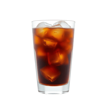 Refreshing Glass of Iced Beverage png