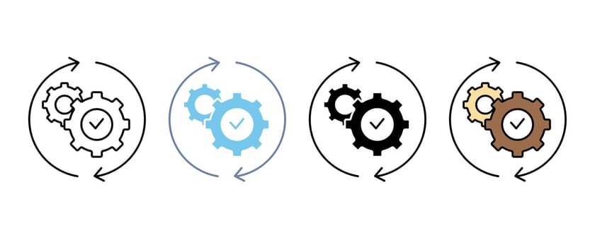 EFFICIENCY concept line icon. Simple element illustration. EFFICIENCY concept outline symbol design. vector