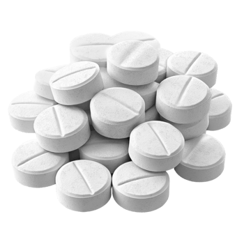 White round tablets stacked in pile, representing medication or supplements png