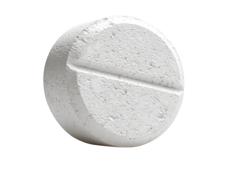 White round pill with split line, representing medication or supplement png
