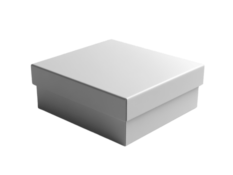 simple white gift box with smooth surface and clean lines, perfect for any occasion png