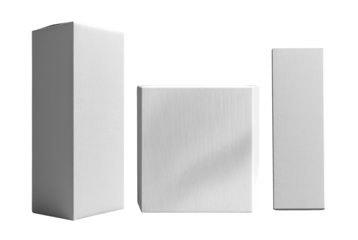 Minimalist white geometric shapes in various sizes and orientations png