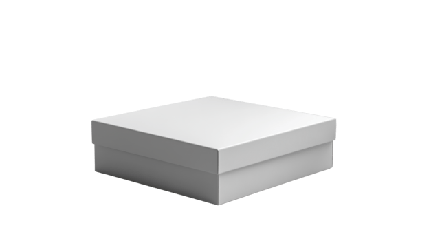 A simple white gift box with smooth surface, perfect for any occasion png