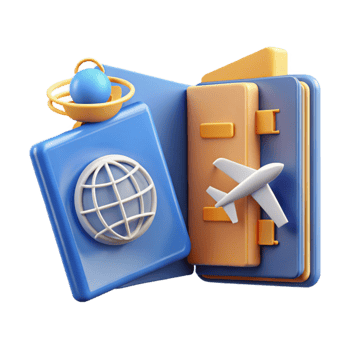 Global Travel Planner Passport, Airplane Itinerary png