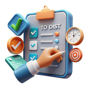 Effective Task Management Checklist, Goals, Time, Productivity png