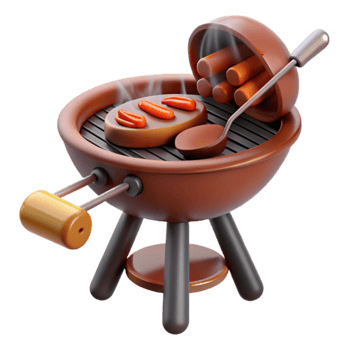 Grilling Steak, Sausages, and Outdoor Cooking Fun png