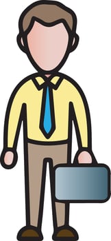 Businessman clip art illustration vector