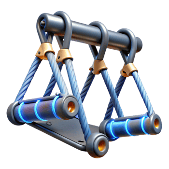 Futuristic Mobile Swing A 3D Render of a Suspended Device png