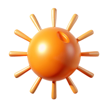 Abstract Orange Sunburst Design png