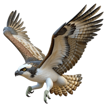 Osprey in Flight Wings, Feathers, Talons, Bird of Prey png