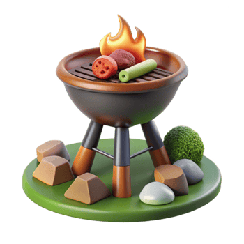 Summer BBQ Grill Outdoor Cooking Fun png