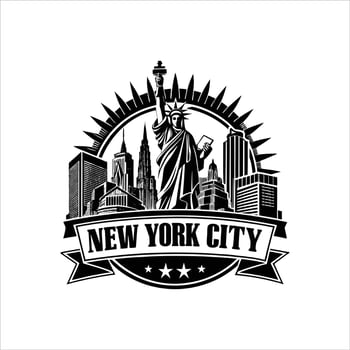 Statue Liberty New York City vector