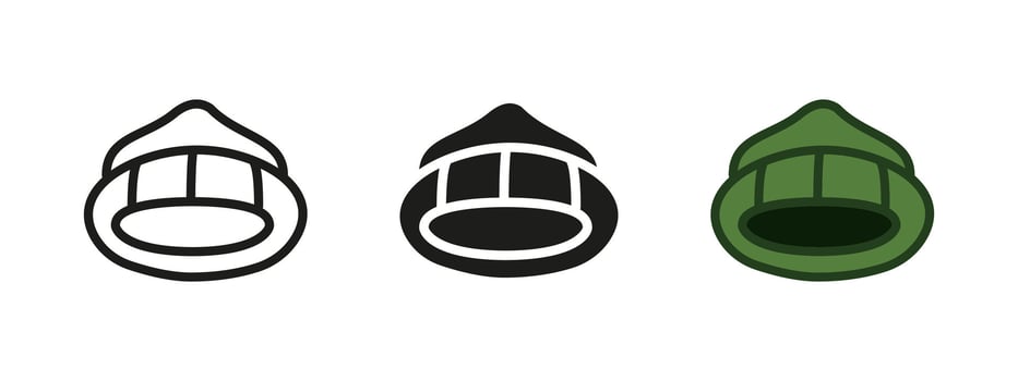 Winter hat icon. Cozy warm clothing symbol. Cold weather clothes illustration. Fashionable headwear sign. Knitted wool hat pictogram. Seasonal outdoor comfort clothing concept. vector