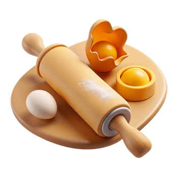 Baking Rolling Pin, Eggs, Flour, Dough, Pastry, Cooking, Kitchen Utensils, Recipe png