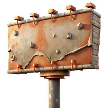 Decaying Billboard Urban Decay, Texture, Advertisement, Outdoor, Structure png