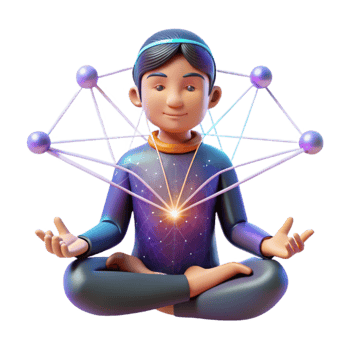 Inner Peace Network Connectivity A 3D Illustration png