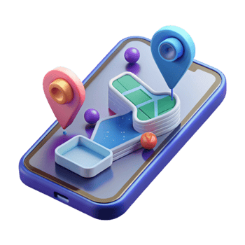 Mobile Navigation App Location Based Services 3D Maps png