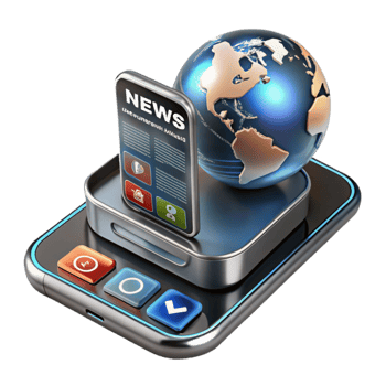 Global News Updates on Mobile Devices png