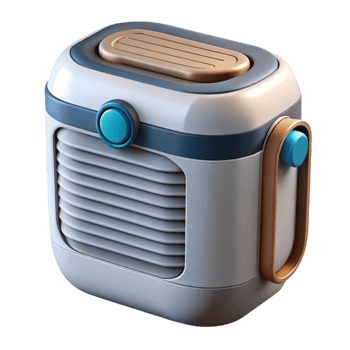 Portable Personal Air Cooler Compact, Quiet Efficient Cooling png