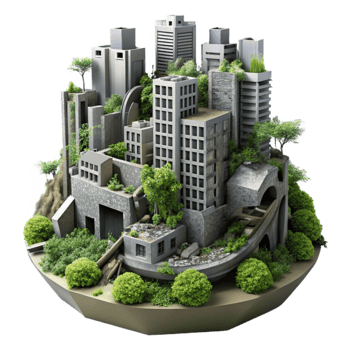 Urban Greenery Sustainable Cityscapes of the Future png