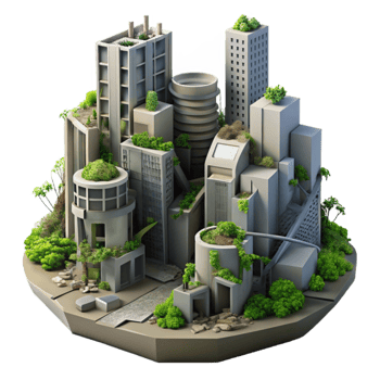 Urban Greenery A Sustainable Cityscape Model png