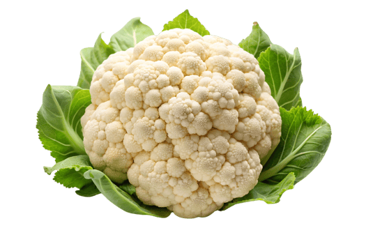 cauliflower is shown on png