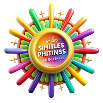 Colorful Wheel Similes Metaphors png
