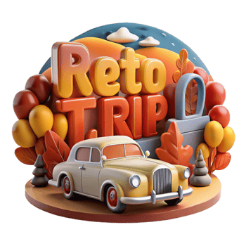 Autumn Road Trip Classic Car Adventure png