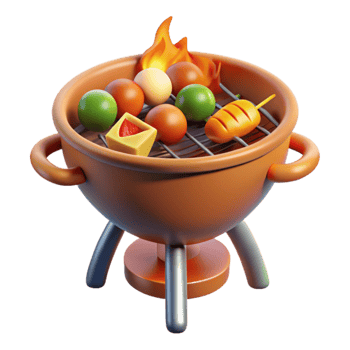Summer Grill Tasty Food BBQ Fun png