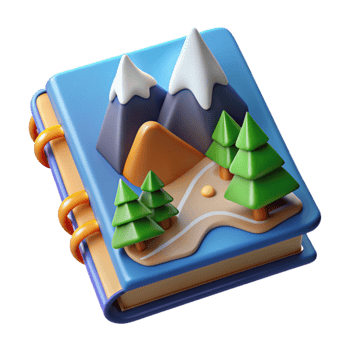 Mountain Adventure Journal Hiking Trails Nature Book png