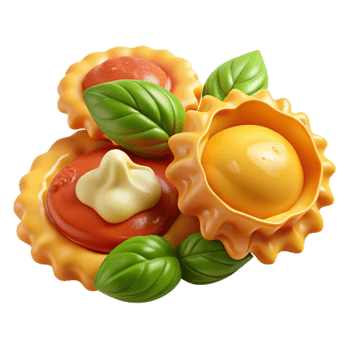 Pasta Dish with Tomato Sauce and Mayonnaise png