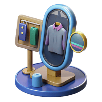 Virtual Fashion Fitting Room 3D Clothes Try-On Experience png