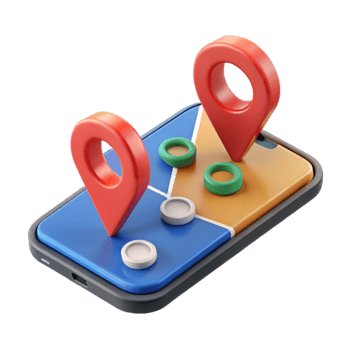 Mobile Navigation Location Tracking Map App Interface png