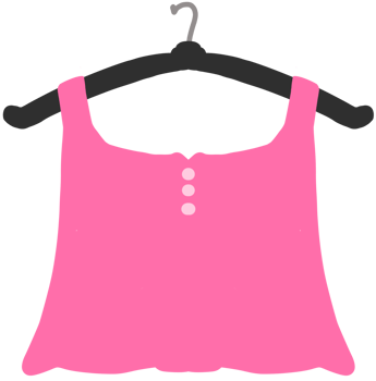 A pink shirt for girl png